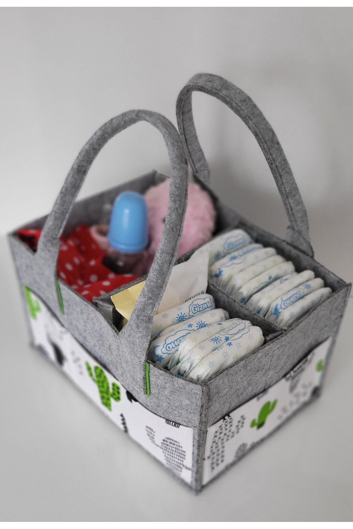 Handmade Multi-Purpose Felt Mother Baby Care And Organizer Bag Functional Organizer