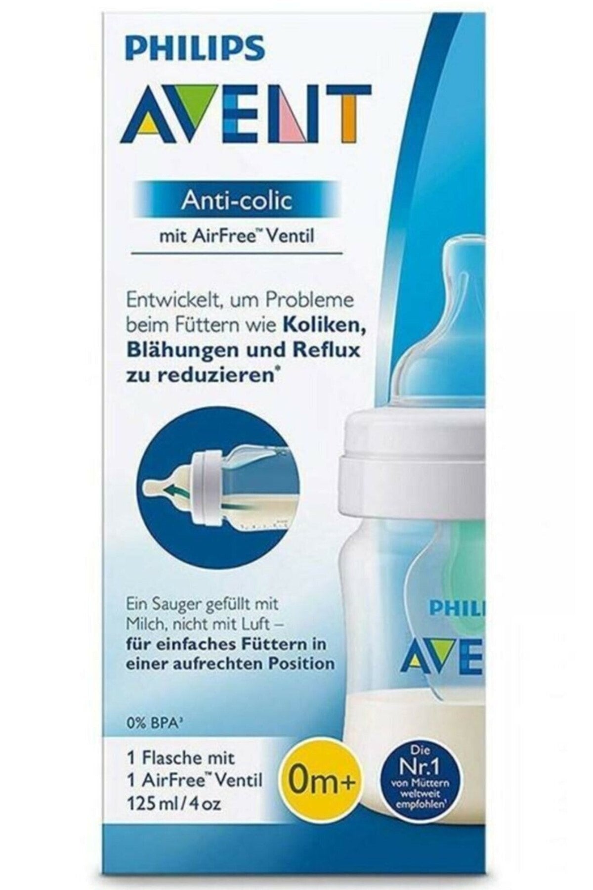 Anti-Colic Pp Newborn Flow Bottle 125 Ml - Not Glass.