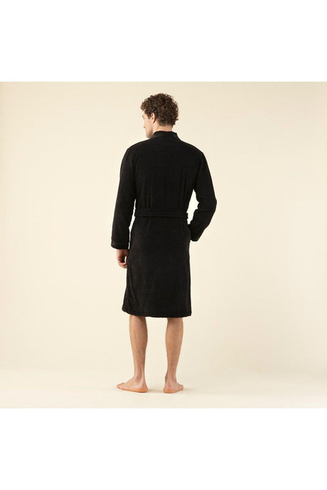 Chic Men's Bathrobe Black - Swordslife