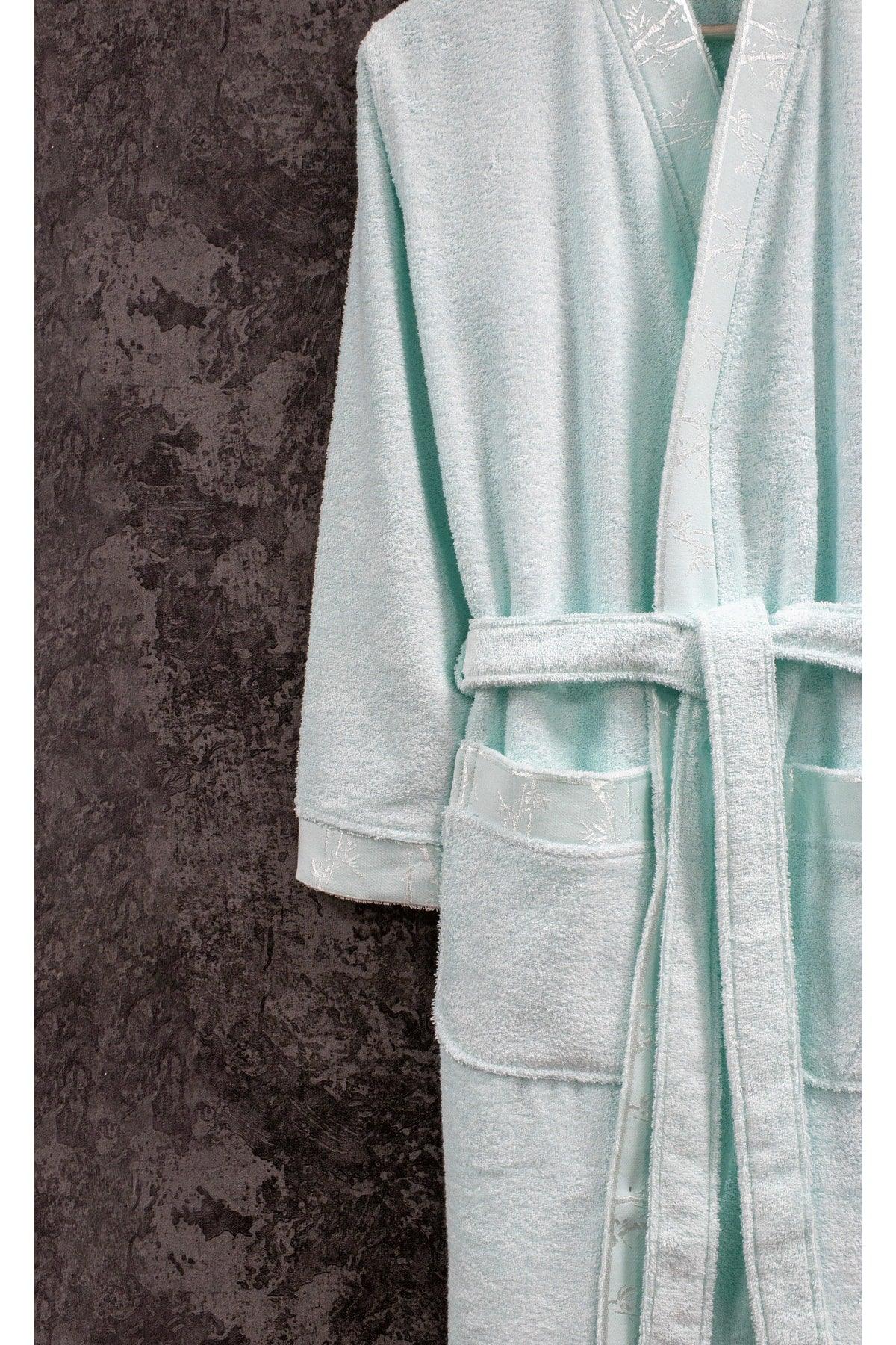 Bamboo Kimono Women's Bathrobe + 50x90 Head Towel - Swordslife