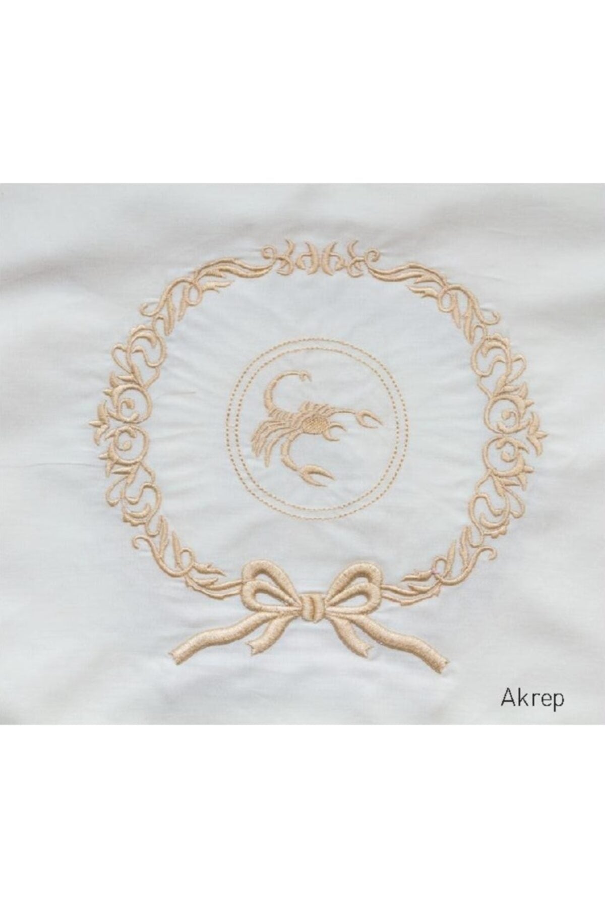 Zodiac Embroidery Cotton Satin Baby Duvet Cover Set - Scorpio