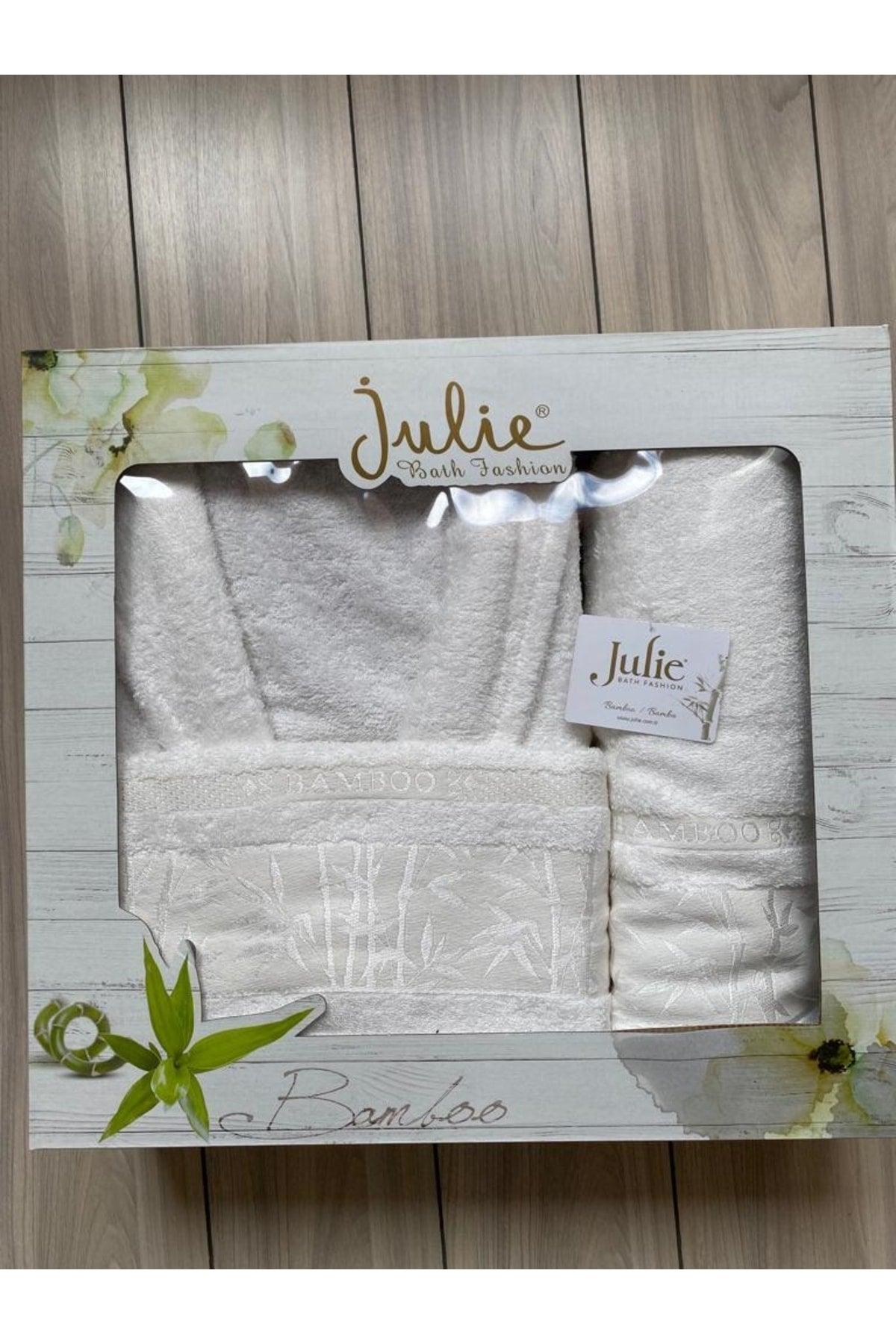 Bamboo Bathrobe Set Garden Series 3 Piece Bamboo Bathrobe Set White L Size - Swordslife