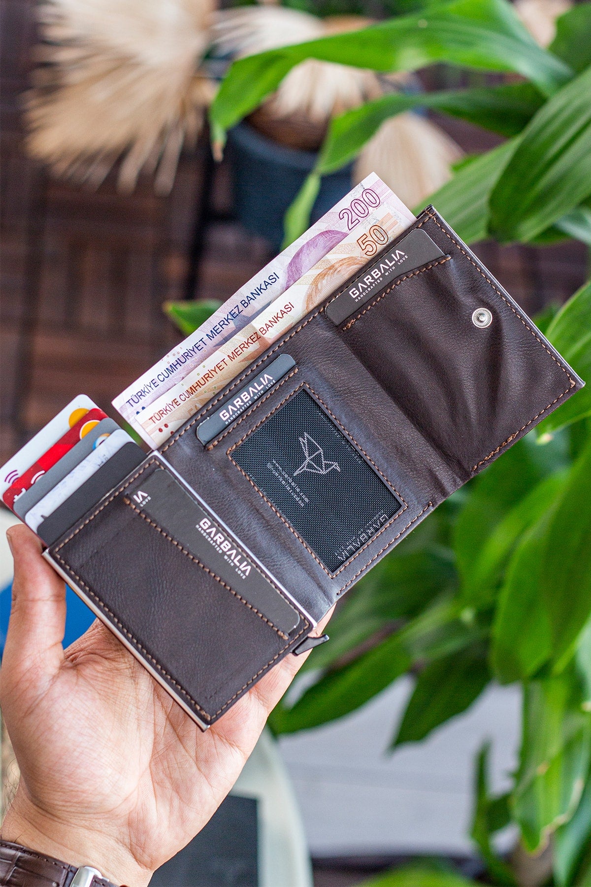 Brown Men'S Wallet 40661110501