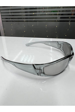 Framed Millennium Y2K Unisex Design Sunglasses Smoked