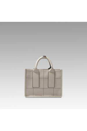 Light Gray Embroidered Shoulder Bag