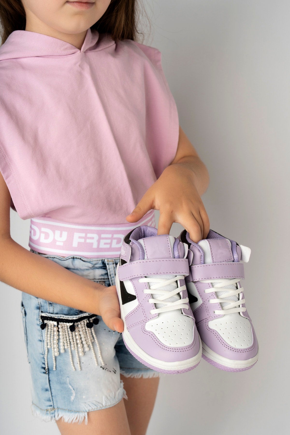 Kids Lilac Ankle Sneaker