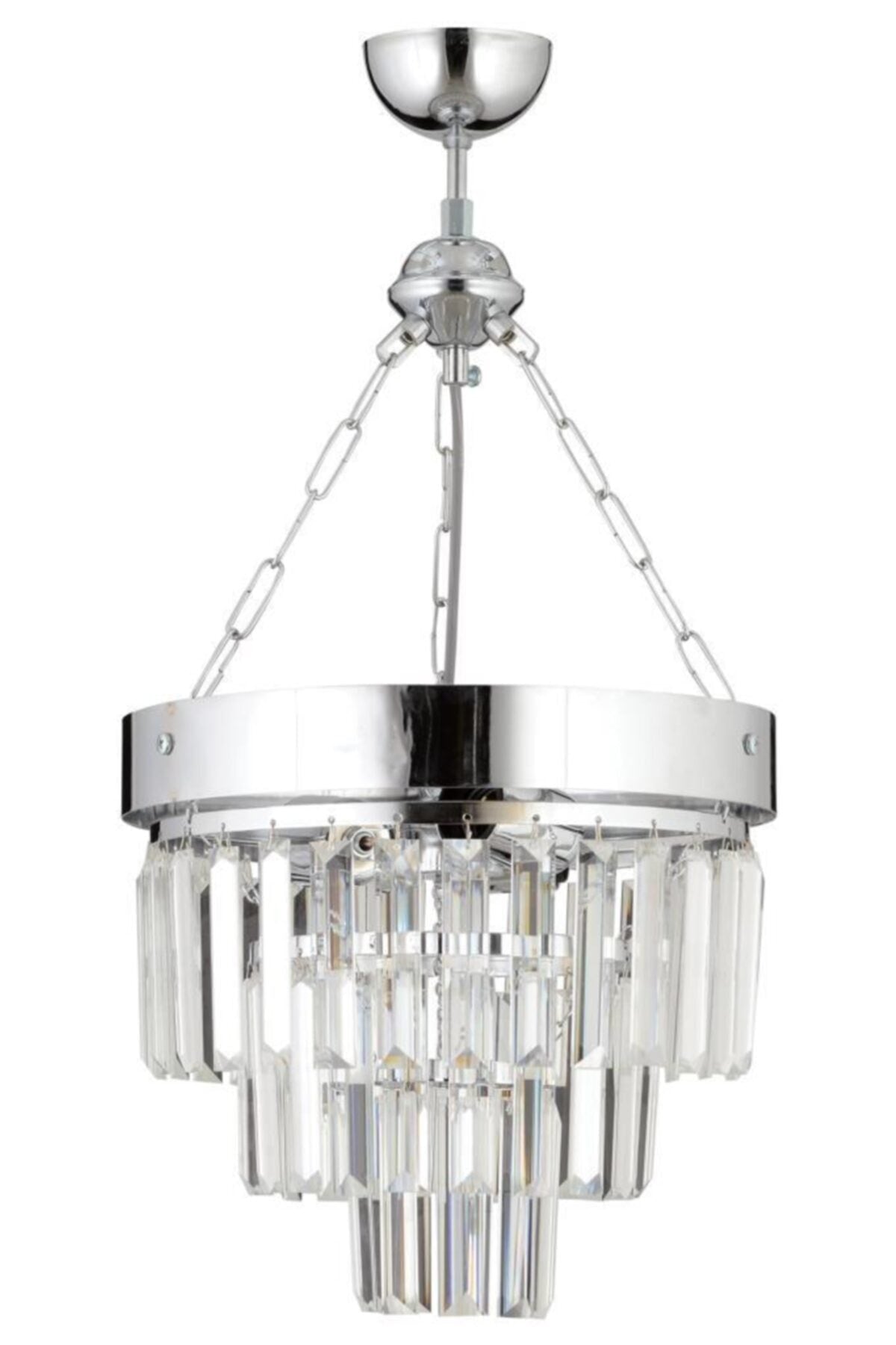 Linda 30' Silver Luxury Crystal Stone Chandelier