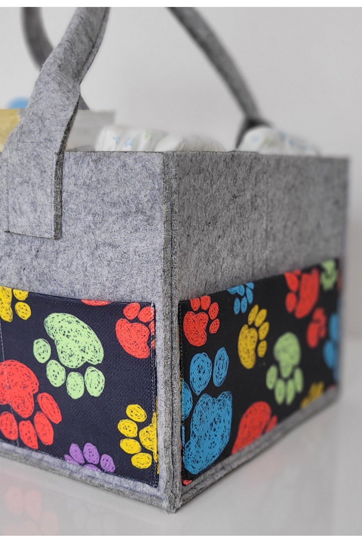 Handmade Multi-Purpose Felt Mother Baby Care And Organizer Bag Functional Organizer