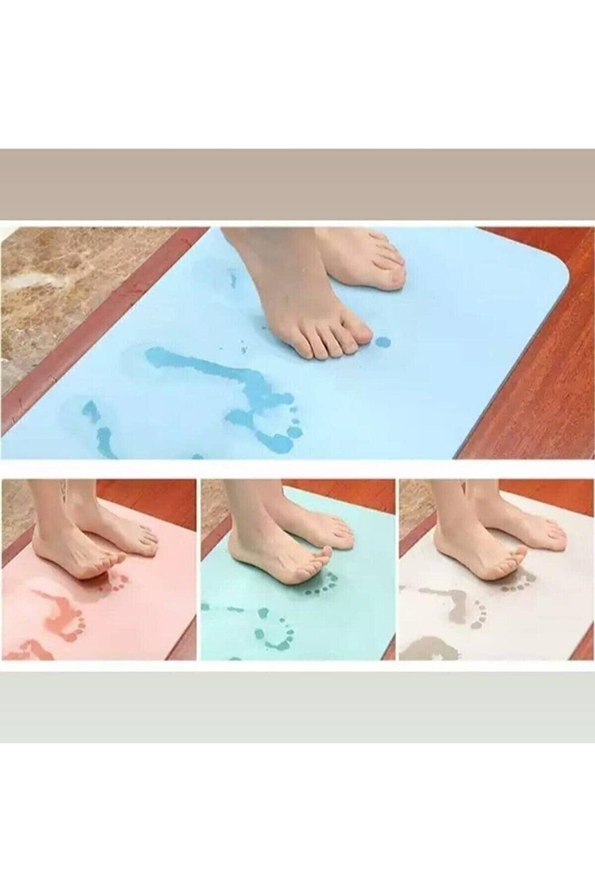 Magic Water Absorbent Diatom Bath Mat Diatom Ablution Mat Non-Wetting Ablution Mat - Swordslife