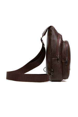 Unisex Cross Shoulder Bag With Headphone Output, Freebag, Vegan Leather (29X19Cm)(Gift Keychain)