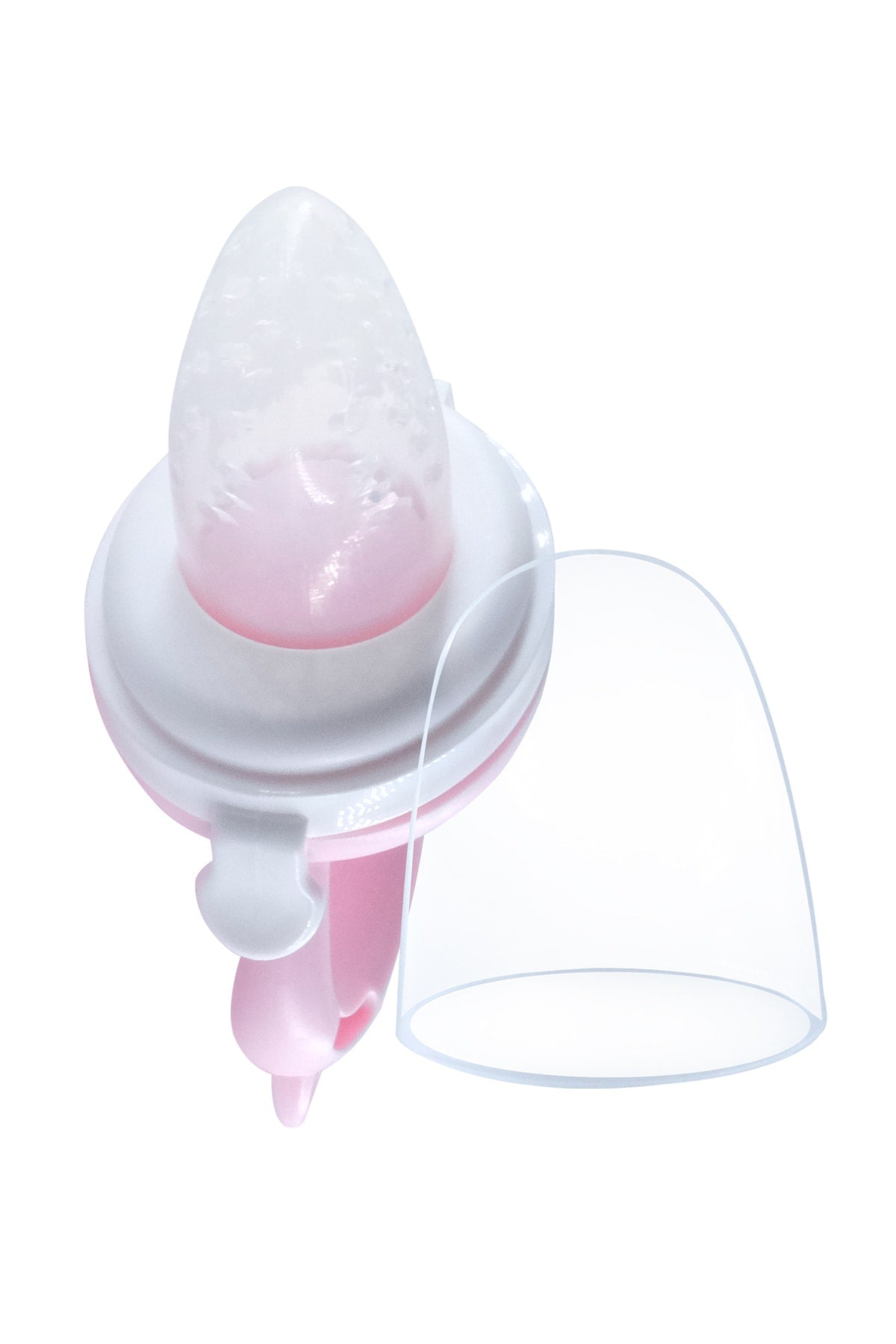 Baby Teether Fruit Vegetable Puree Pacifier Silicone Pink
