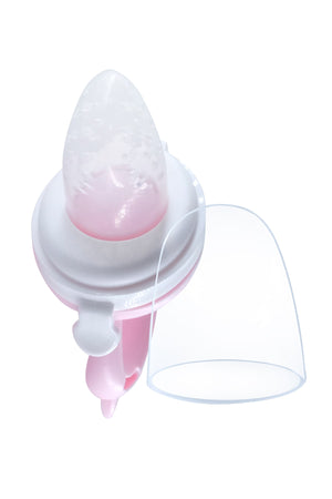 Baby Teether Fruit Vegetable Puree Pacifier Silicone Pink
