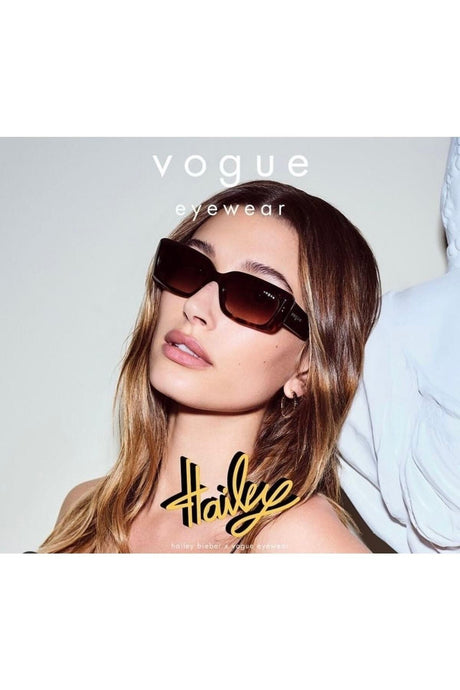 Hailey Bieber Vo5440 S 656/13 52 Sunglasses Brown Bone Framed Uv400 - Swordslife