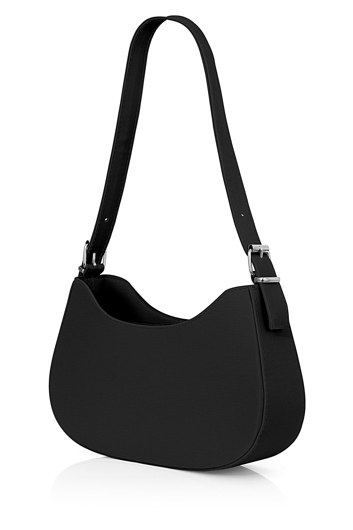 Original Women'S Column Strap Comfort Model Baguette Single Eye Zipper Mini Hand Arm And Shoulder Bag