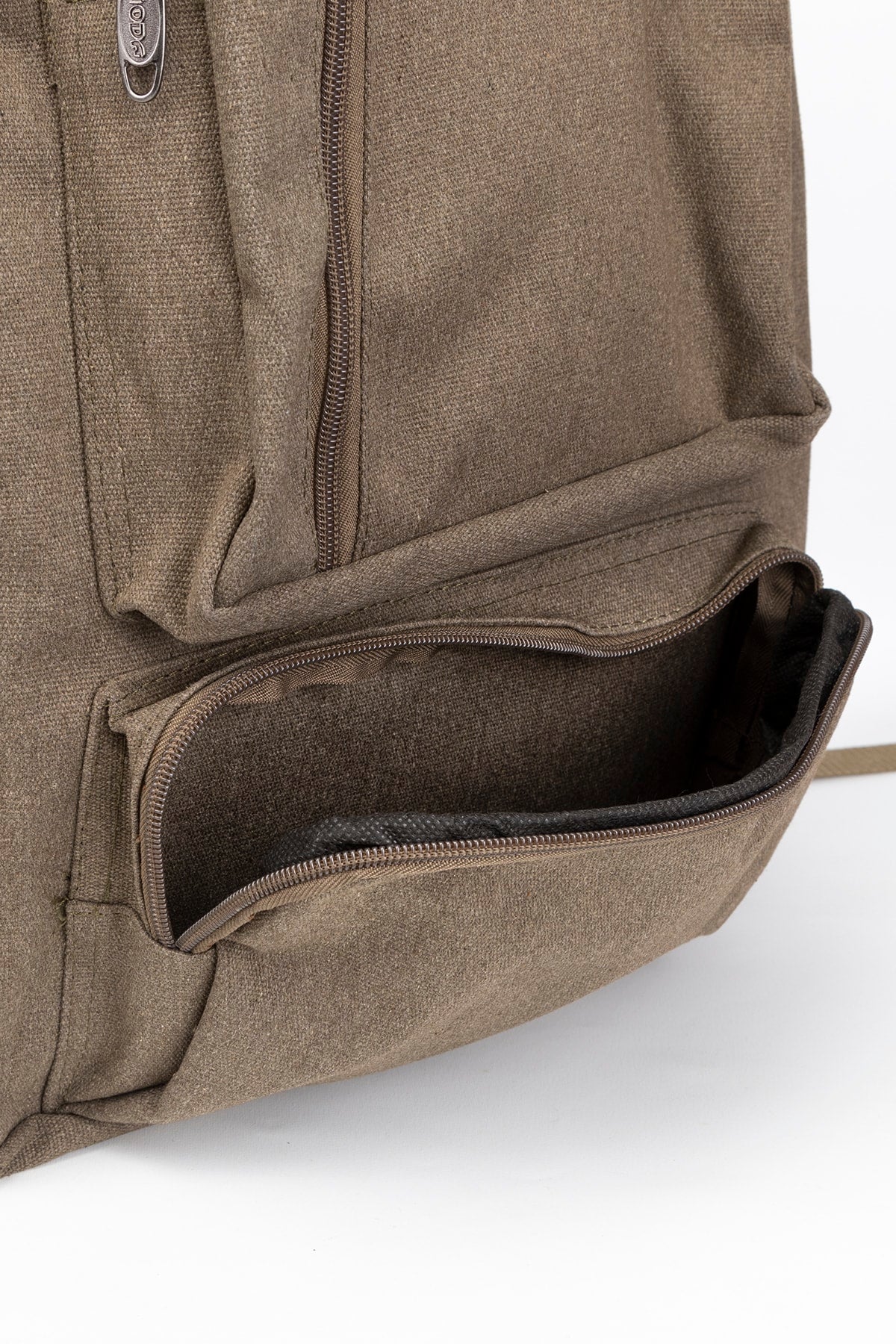 17 Inch Multi-Compartment Canvas Daily & Mountaineer Backpack With Laptop Compartment
