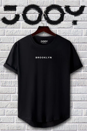 Brooklyn Printed Black And White Oval Cut Tshirt Set Of 2