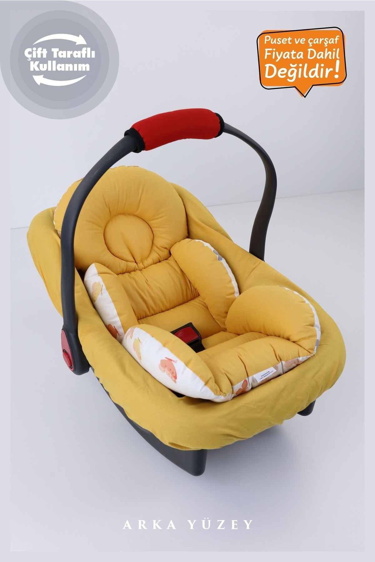 Orthopedic, Lumbar Supported Stroller Cushion, 100% Cotton Fabric