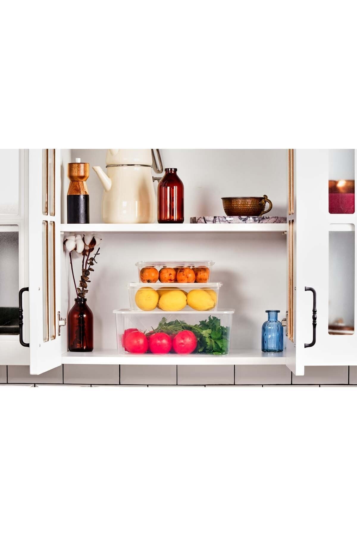 Plastic Storage Container 1Lt 10Pcs Self-Covered Locked, Freezer, Food Grade Pp(19*13*6)Cm