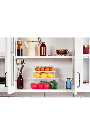 Plastic Storage Container 1Lt 10Pcs Self-Covered Locked, Freezer, Food Grade Pp(19*13*6)Cm