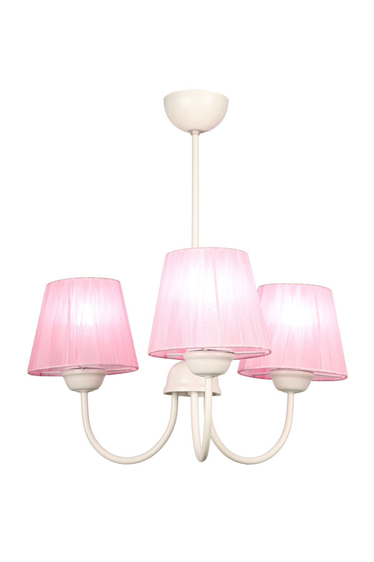 Ova 3Rd Chandelier White Dark Pink Hat