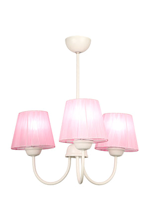 Ova 3Rd Chandelier White Dark Pink Hat