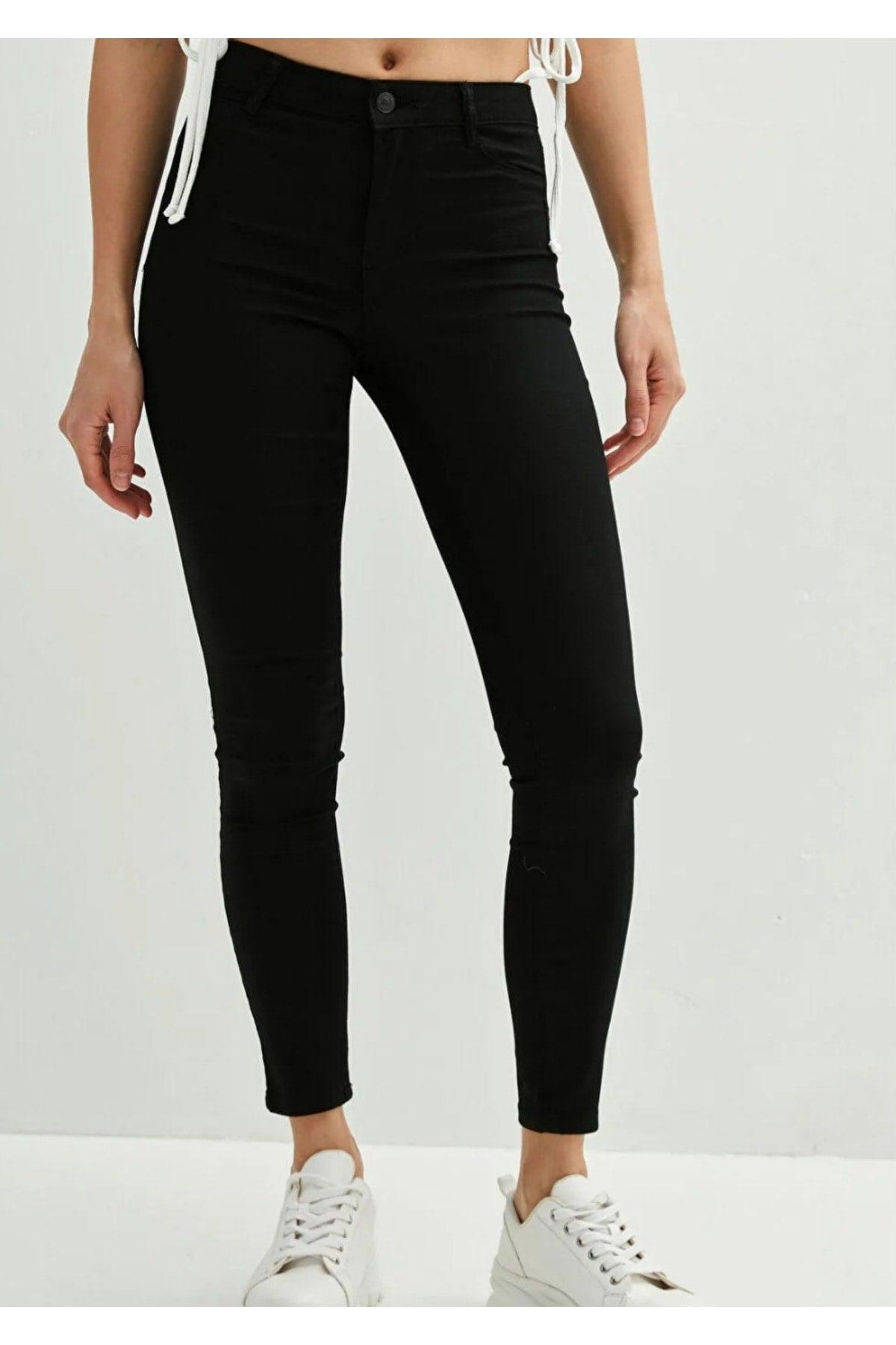 High Waist Black Skinny Jeans Pants - Swordslife