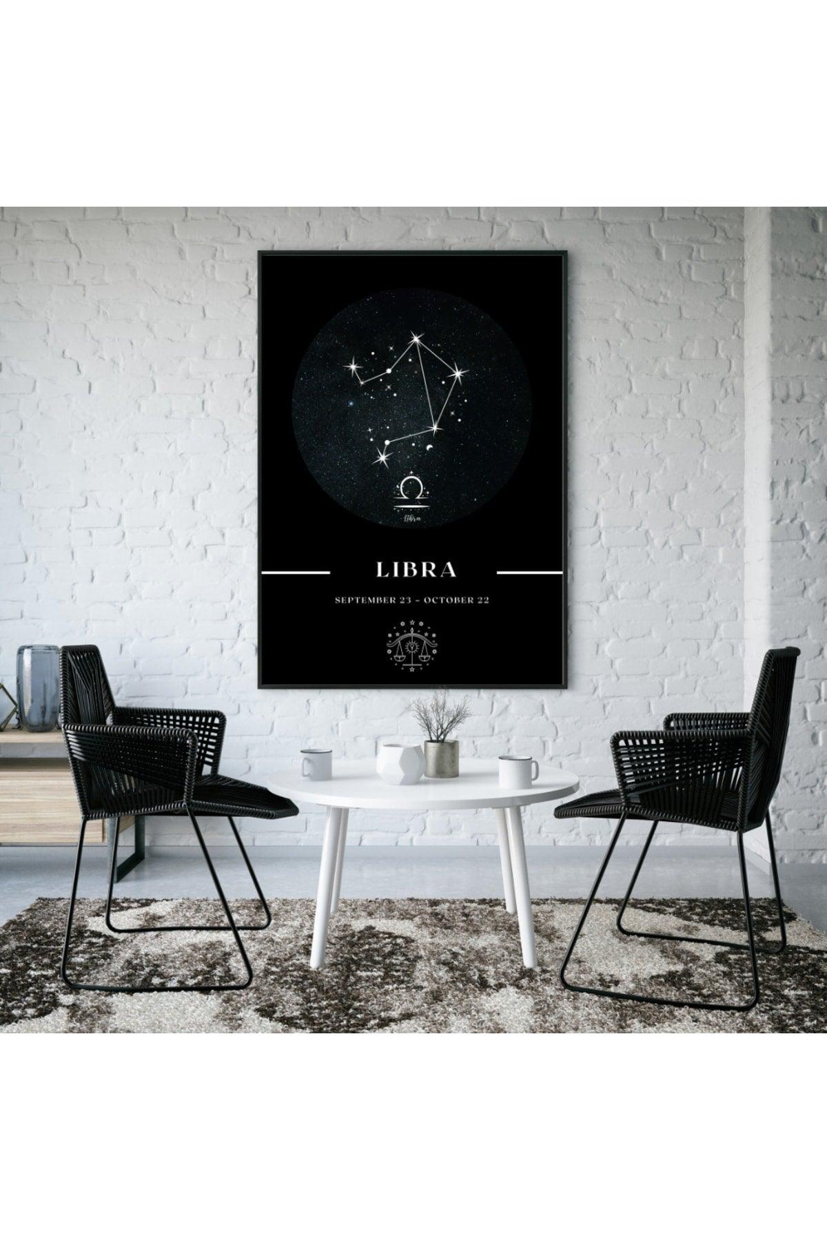 Libra Libra Zodiac Constellation Chart Astrology Horoscope Symbol 34x44cm - Swordslife