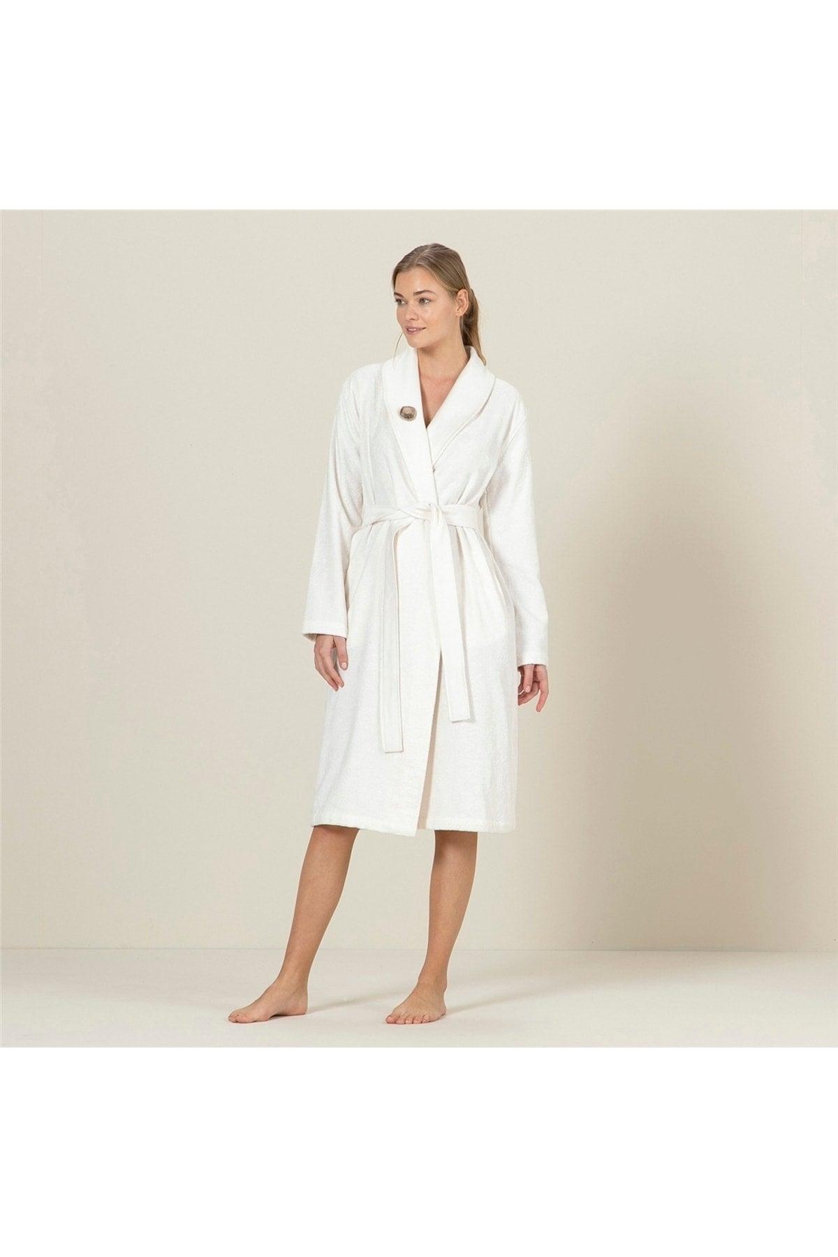 Isla Women's Bathrobe Ecru - Swordslife