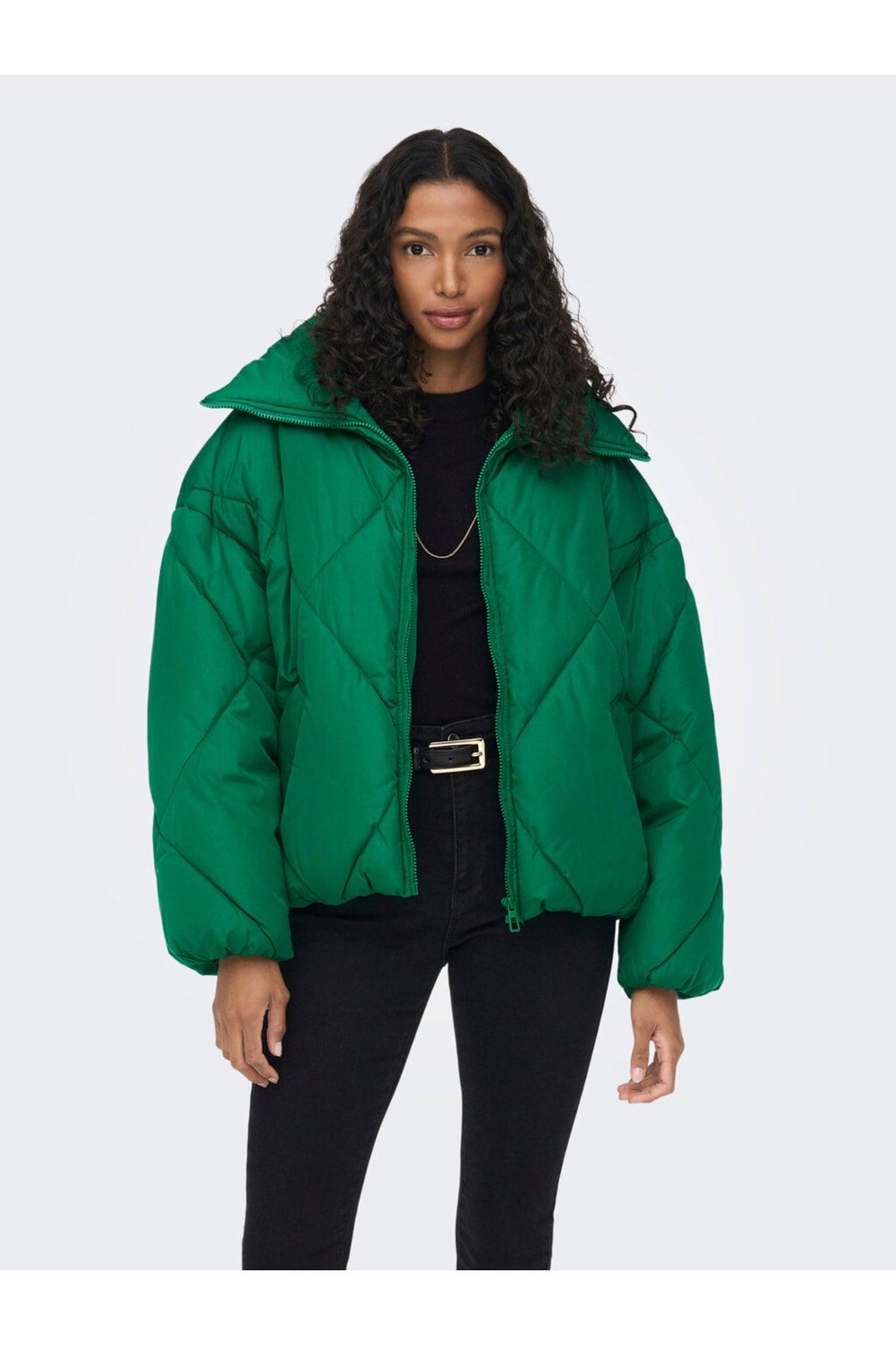 Green Women's Coat 15242558 - Swordslife