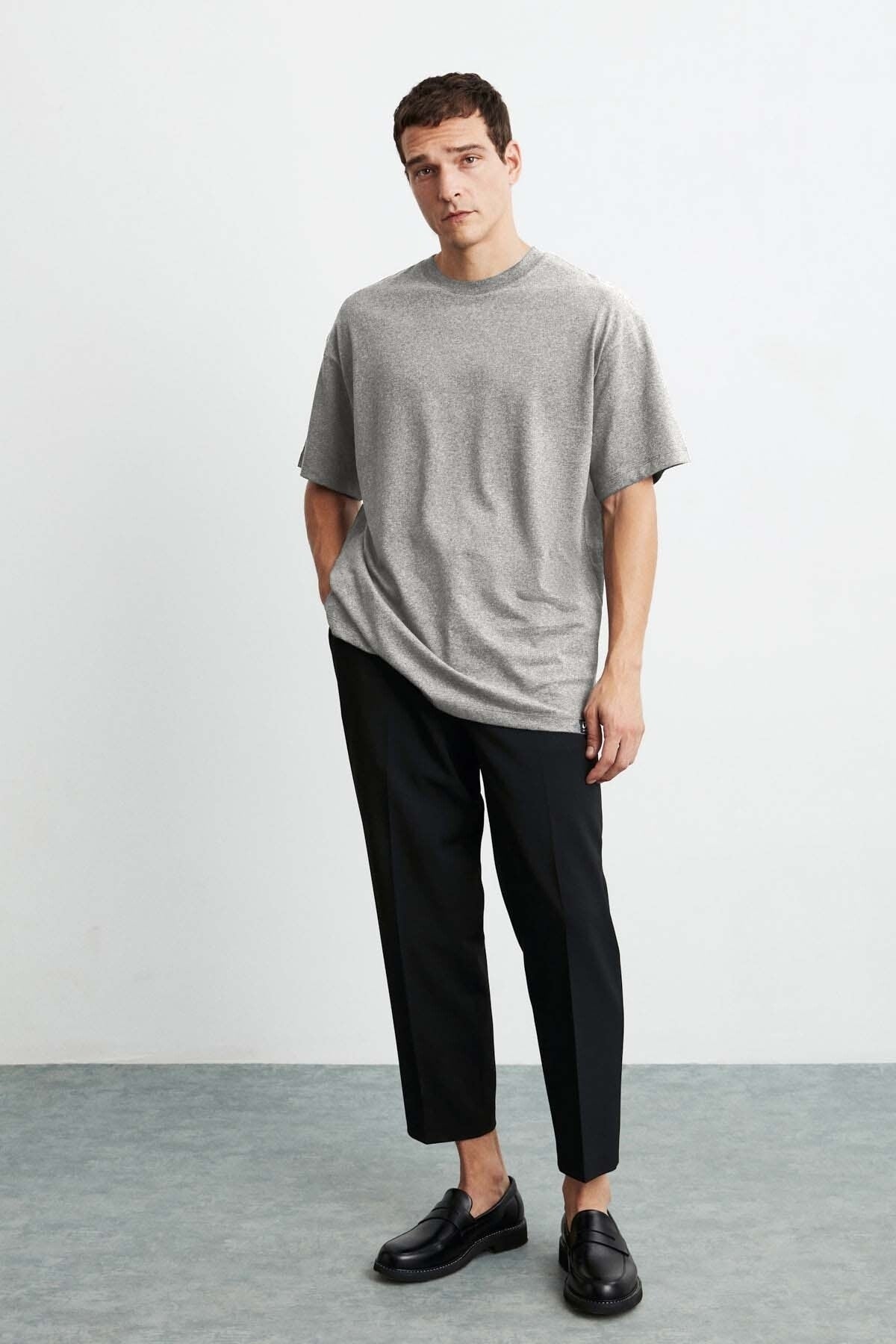 Jett Oversize Graymelange T-shirt