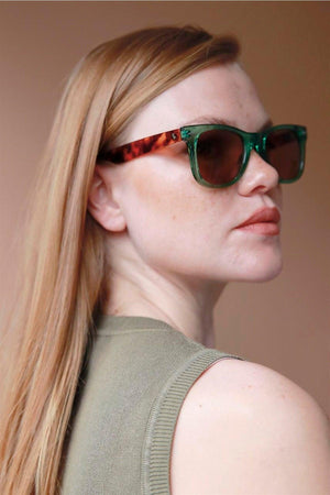 Jack Green Leopard Brown Sunglasses - Swordslife