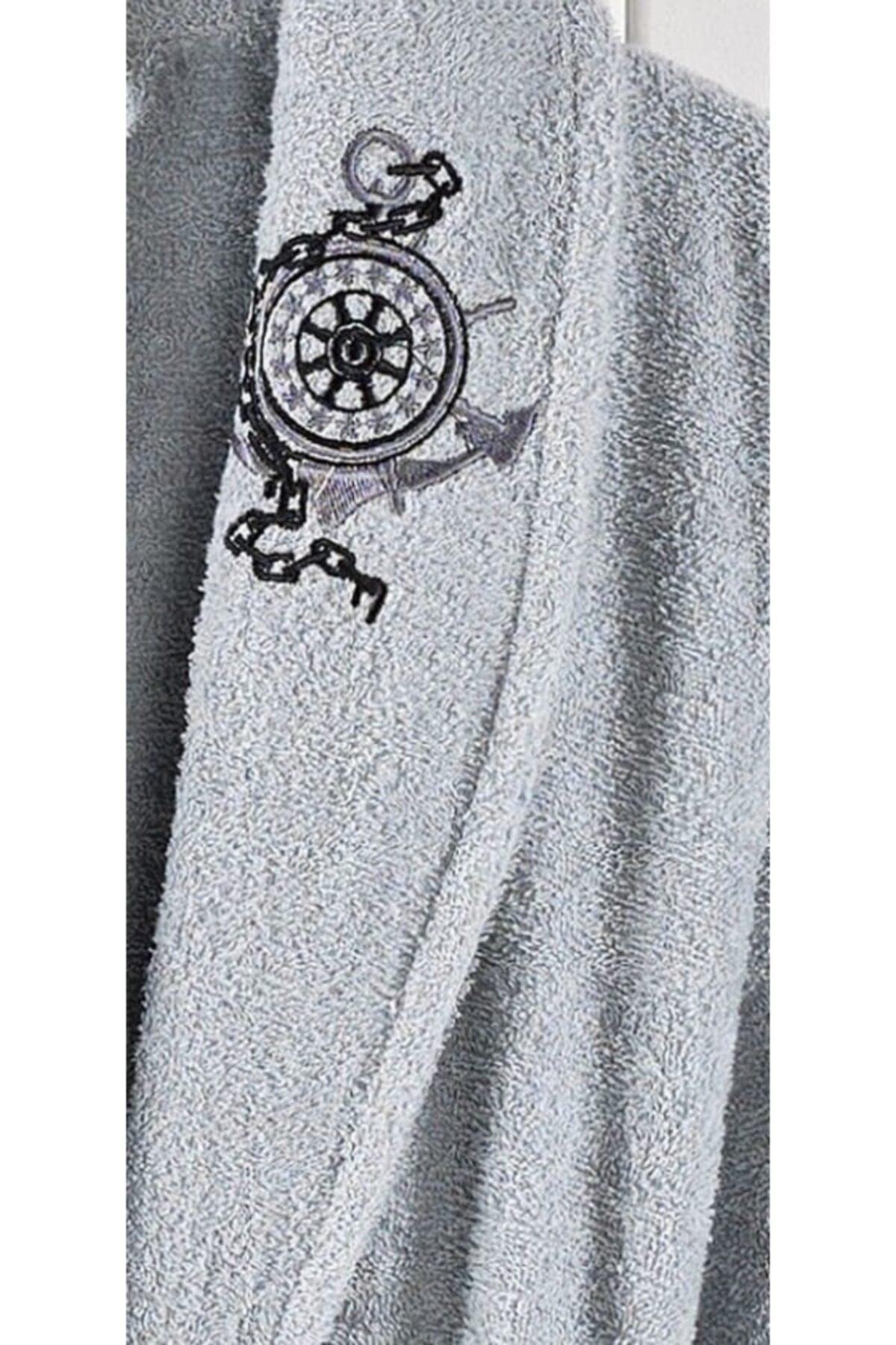 Şilay Towel Bathrobe Set of 2 Light Gray - Swordslife