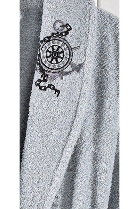 Şilay Towel Bathrobe Set of 2 Light Gray - Swordslife