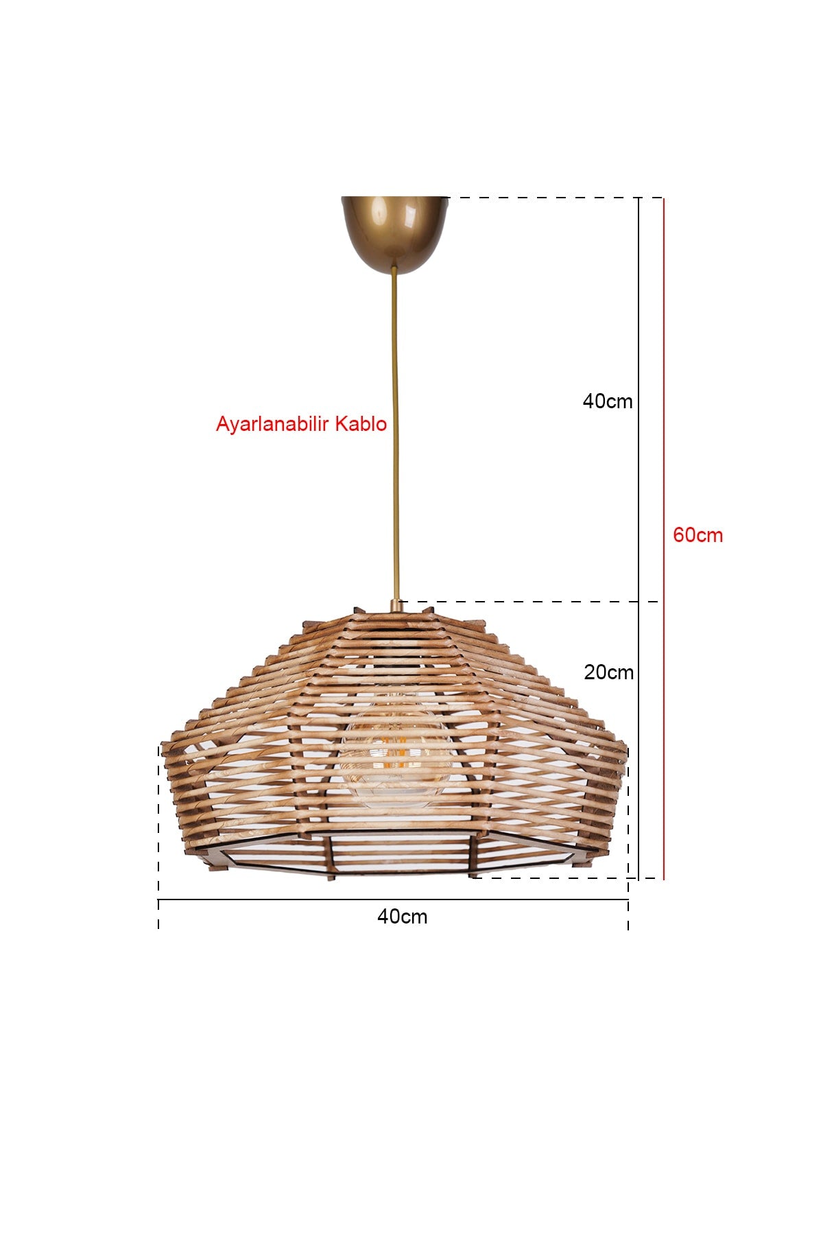 Canari Natural Chandelier Hnmd-42