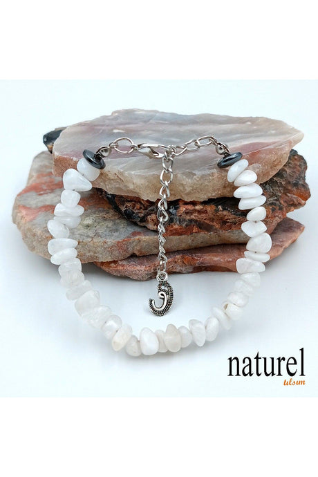 Natural Stone Moonstone Women's Bracelet - Broken Natural Stone - Gift Bracelet - Swordslife