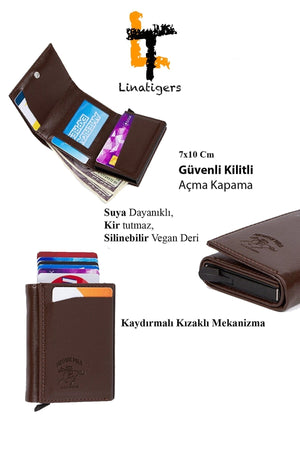 Men'S Leather Travel Shaving Cosmetic Handbag Portfolio Bag And Mechanism Wallet Set