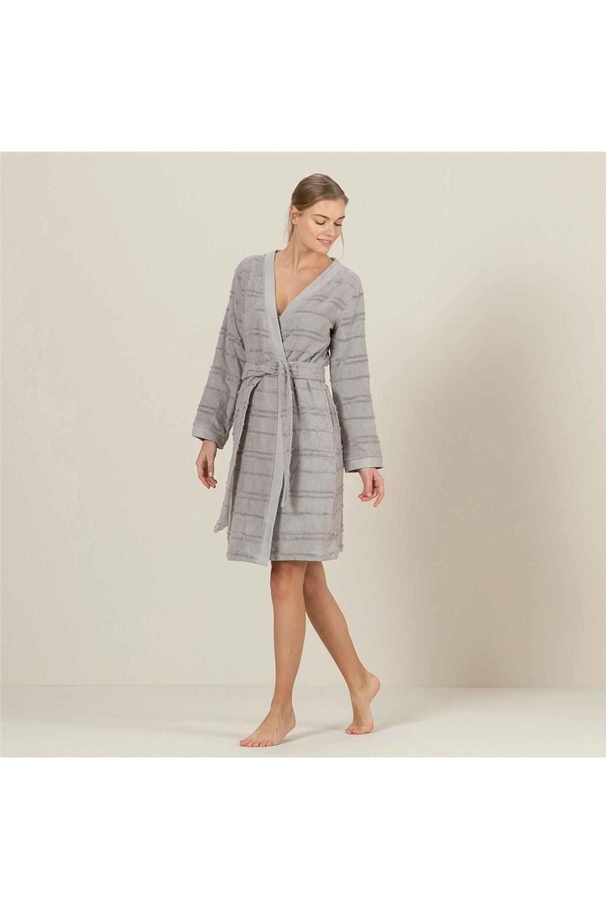 Unisex Bathrobe Warm Gray - Swordslife