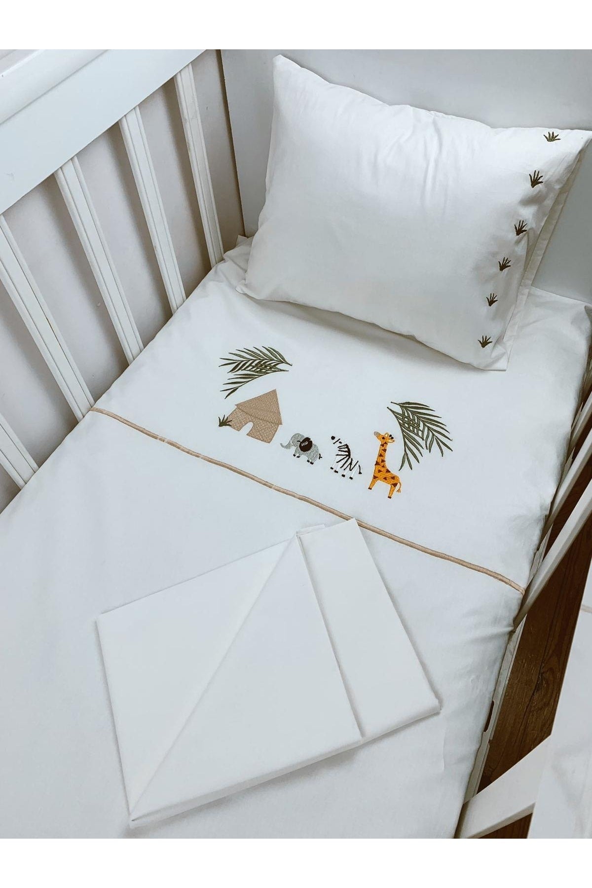 Safari Embroidered Duvet Cover Set