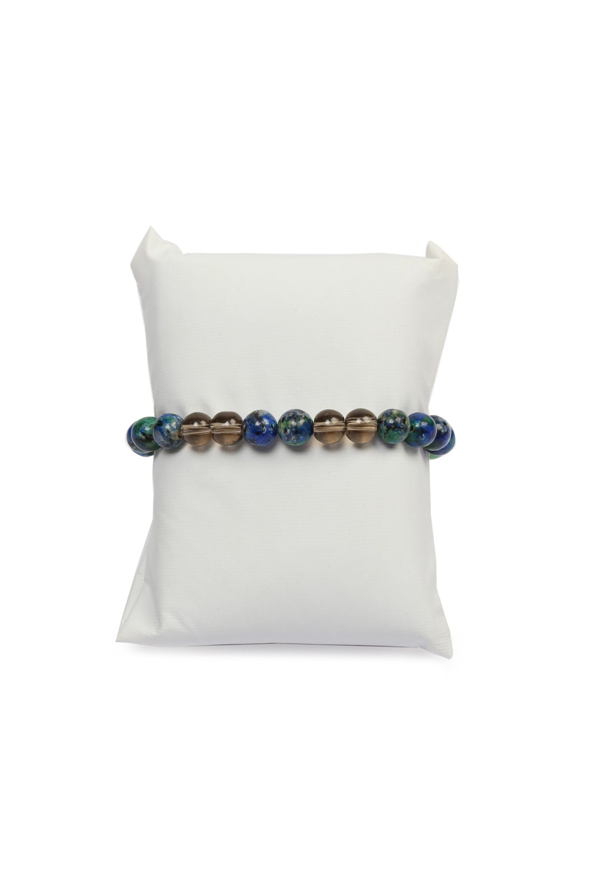 Certified Health and Healing Talisman Bracelet (Azurite, Smoky Quartz, Aventurine Stone Natural Stone Bracelet)