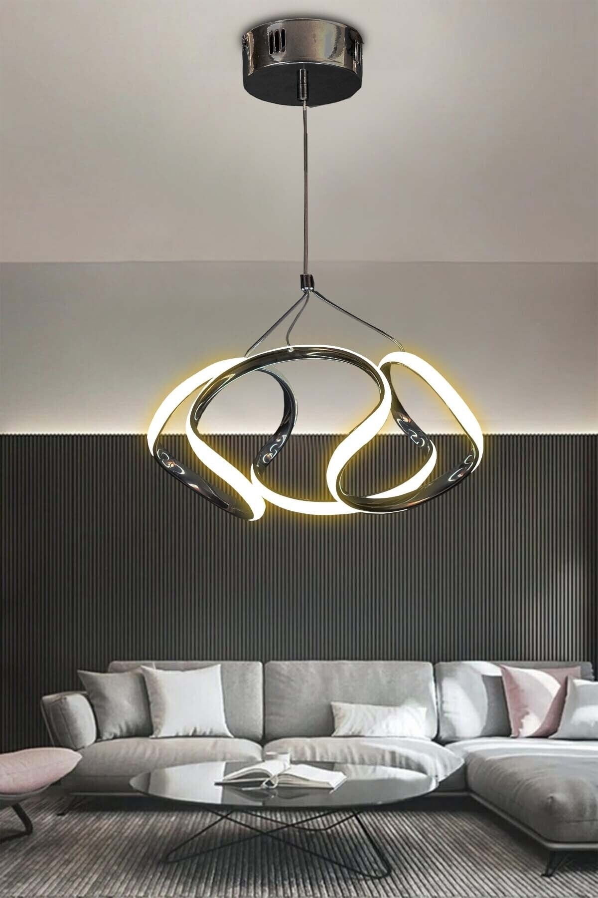 Dron Pendant Lamp Black Color Led Chandelier Daylight Modern Led Chandelier