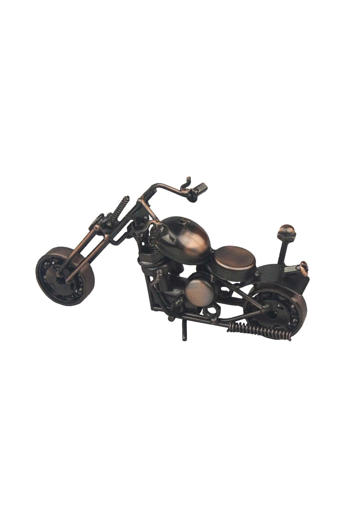 Handmade Metal Motorcycle Trinket Decorative Recycling Concept Gift Object - Swordslife