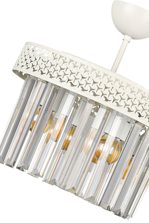 Sitrus 3Rd White Lux Crystal Stone Chandelier