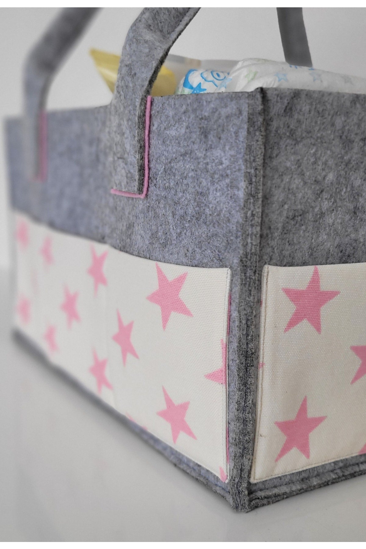 Handmade Multi-Purpose Felt Mother Baby Care And Organizer Bag Functional Organizer