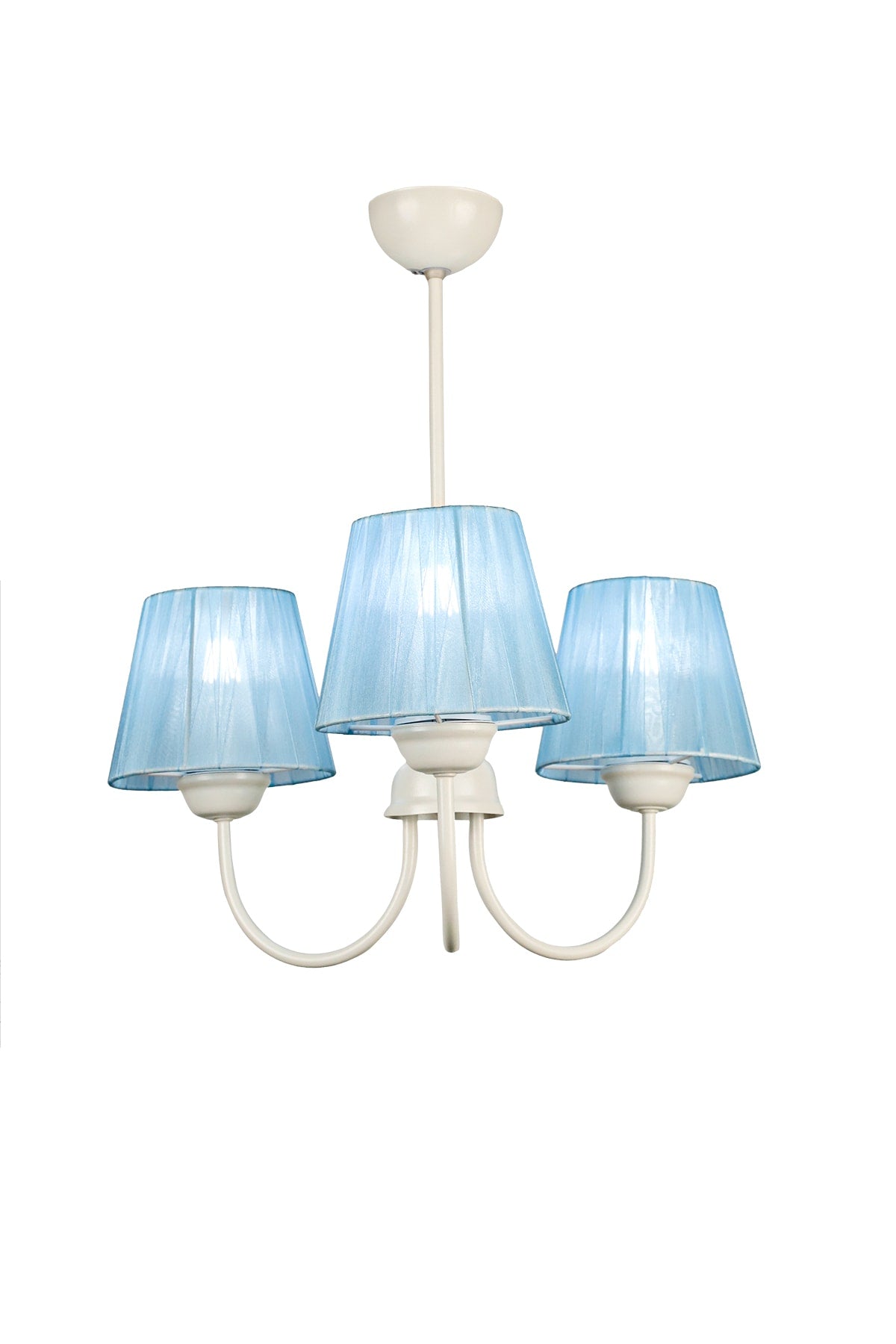 Ova 3Rd Chandelier White Blue Hat