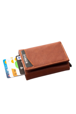 Men'S Taba Lyons Mechanism Card Holder Wallet