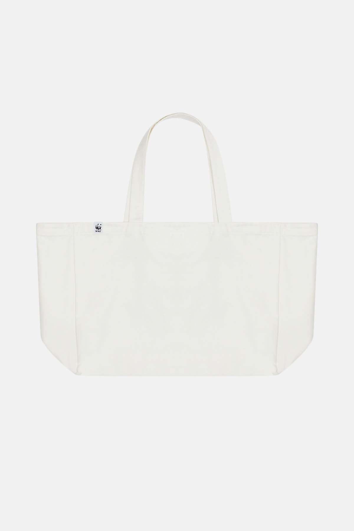 Baby Emperor Penguin Beach Bag - Ecru