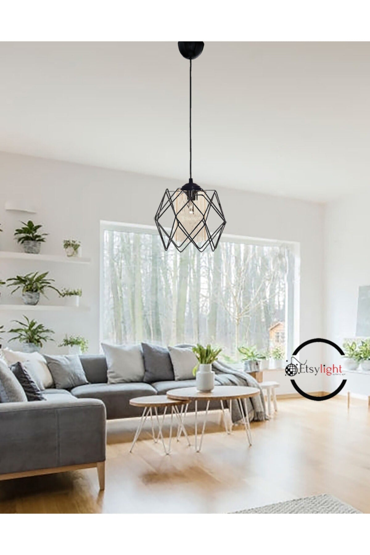 3 Koza One Glass Living Room, Kitchen Pendant Chandelier