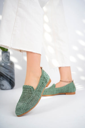 Women'S Knitted Flat Shoes Women'S Shoes Casual Shoes Khaki