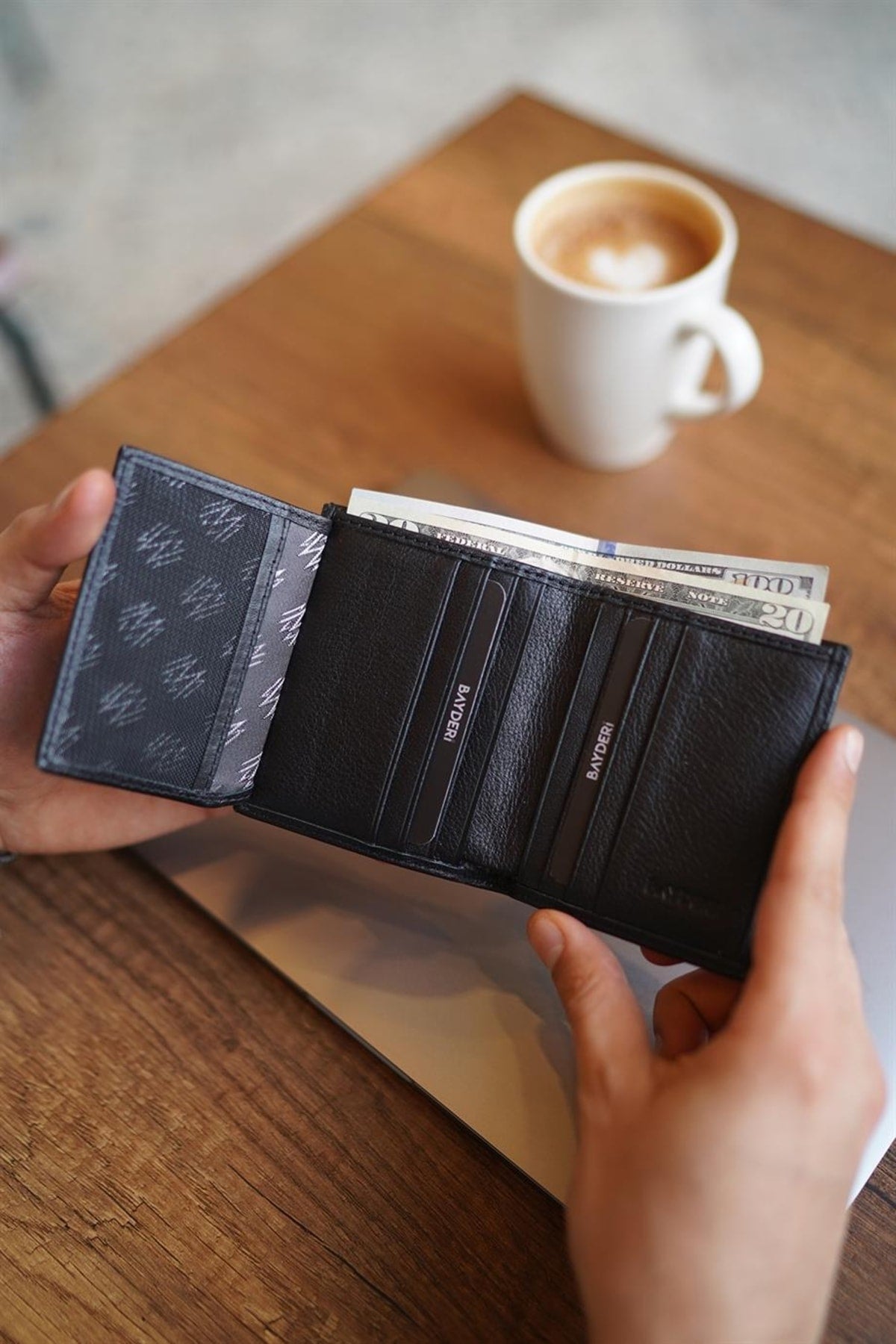 Lisande Genuine Leather Kibar Men'S Wallet Black