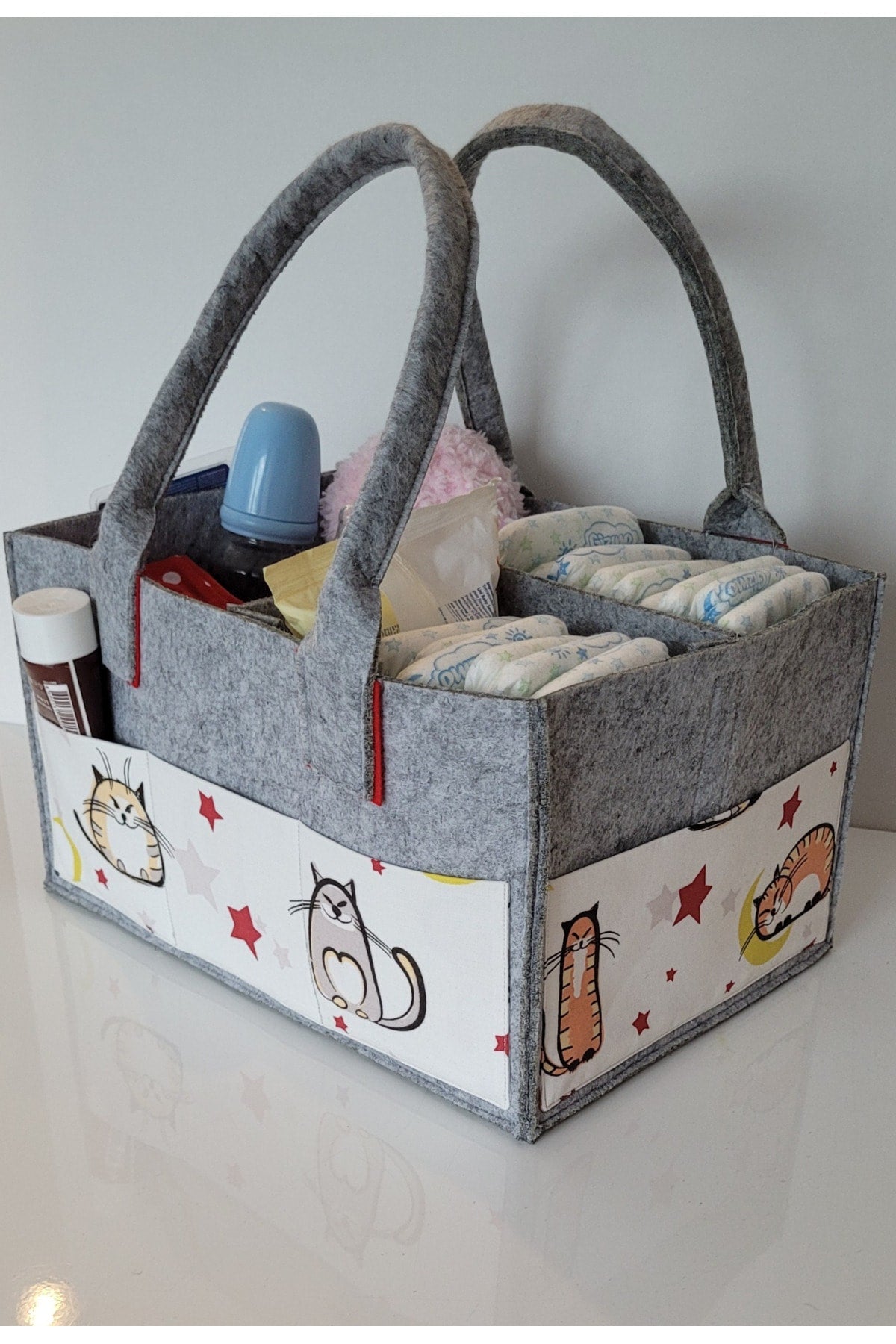 Handmade Multi-Purpose Felt Mother Baby Care And Organizer Bag Functional Organizer